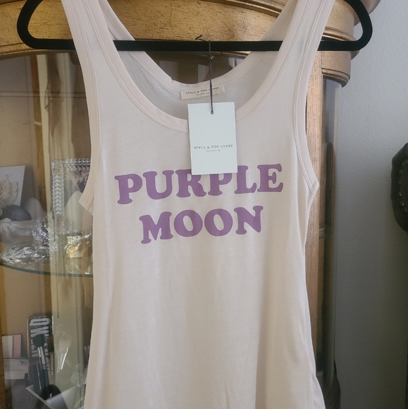 UFT/UFS SPELL GYPSY PURPLE MOON SINGLET TANK TOP SMALL - Picture 3 of 5
